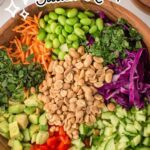 Pinterest pin for Crispy Rice Salad.