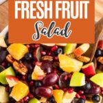 Pinterest pin for Thanksgiving fruit salad.