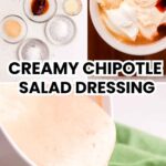 Pinterest Pin for creamy Southwest salad dressing.