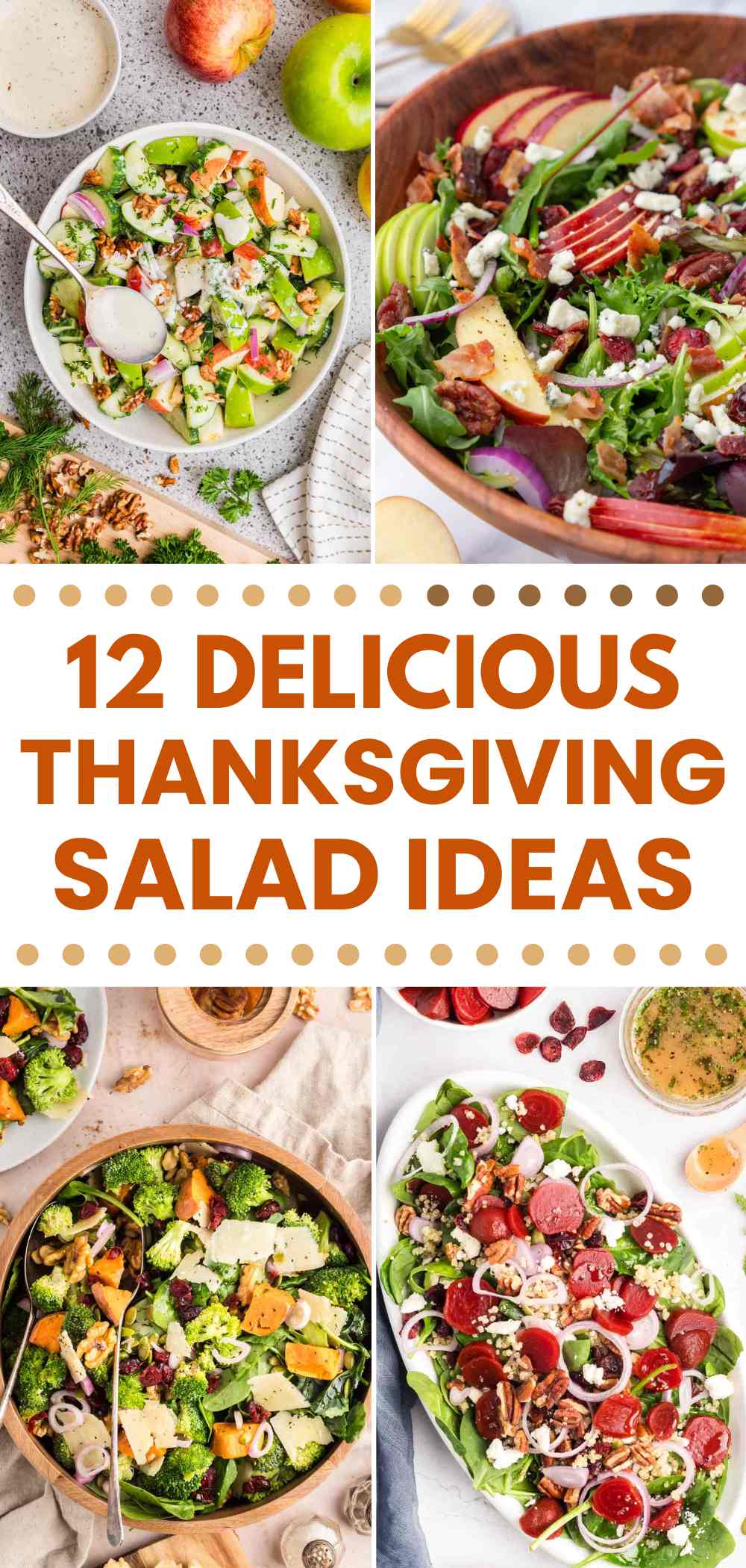 Pinterest pin for Thanksgiving salad ideas.