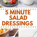 Pinterest pin for homemade salad dressing ideas.