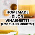 Pinterest pin for classic Dijon vinaigrette.
